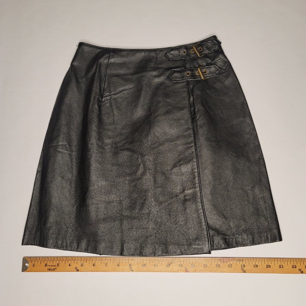 Newport News Best of Europe Leather Shirt Size 4